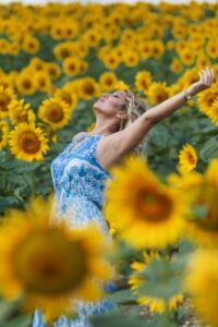 Felicità e campo di fiori